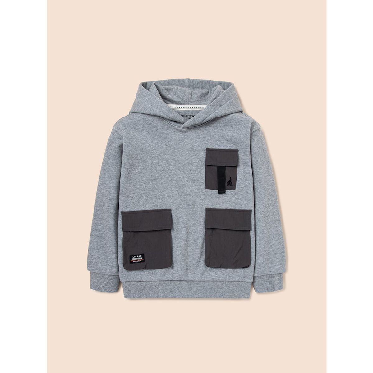빈폴 키즈(BEANPOLE KIDS) 멀티 포켓 후디 스웨트 셔츠  그레이 (BI4941U113)