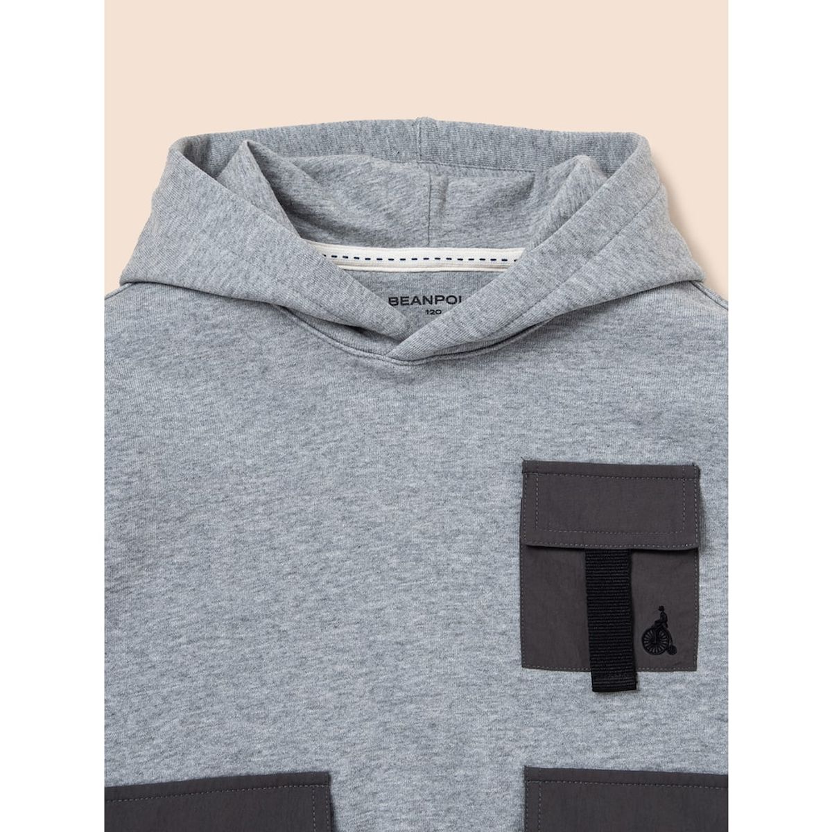 빈폴 키즈(BEANPOLE KIDS) 멀티 포켓 후디 스웨트 셔츠  그레이 (BI4941U113)