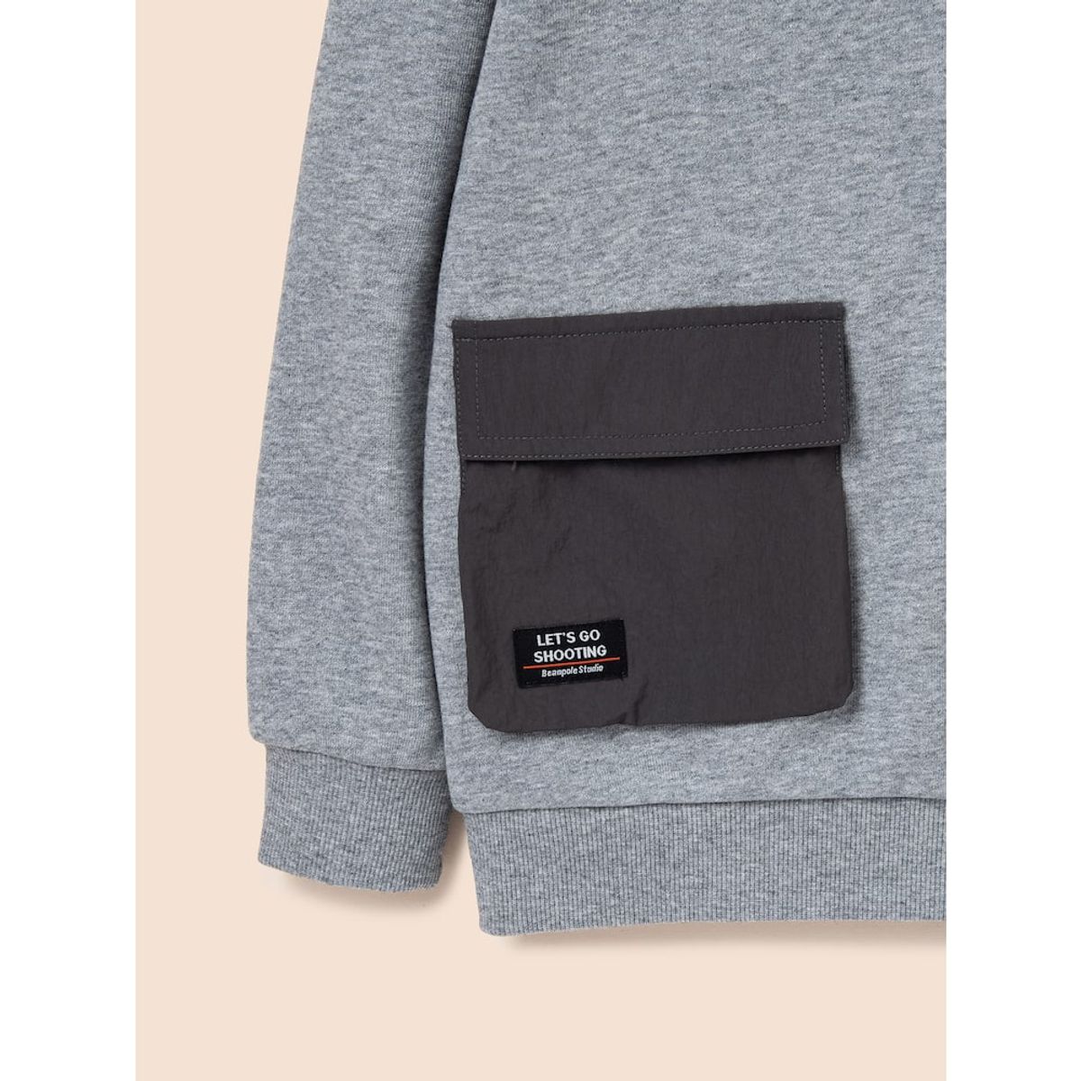 빈폴 키즈(BEANPOLE KIDS) 멀티 포켓 후디 스웨트 셔츠  그레이 (BI4941U113)