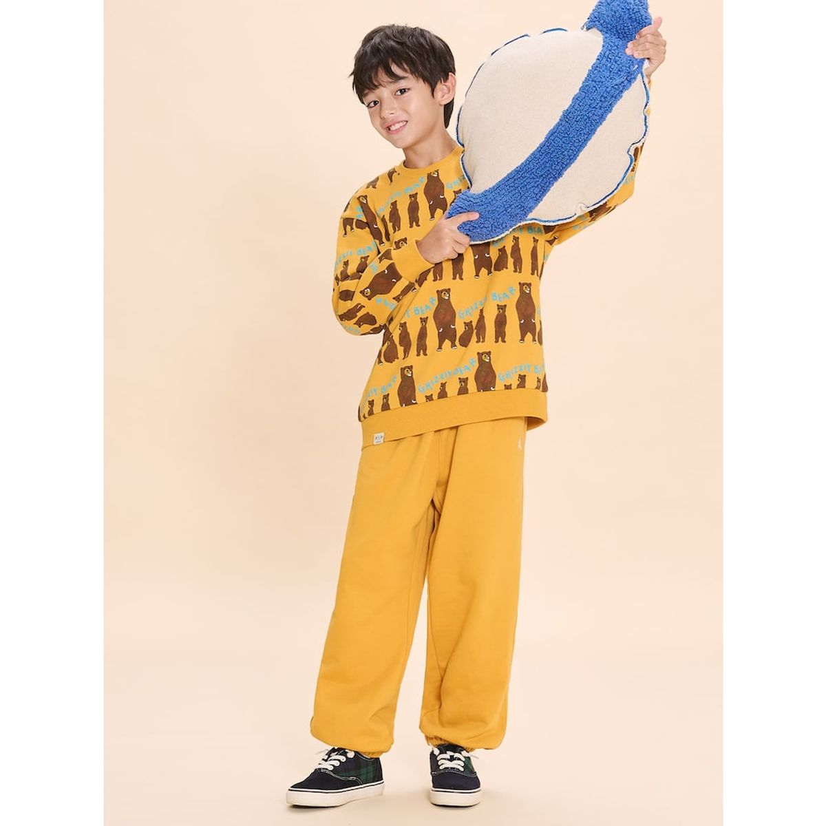 빈폴 키즈(BEANPOLE KIDS) [Print Bakery] 프린트 베이커리 스웨트 세트  옐로우 (BI4941U12E)