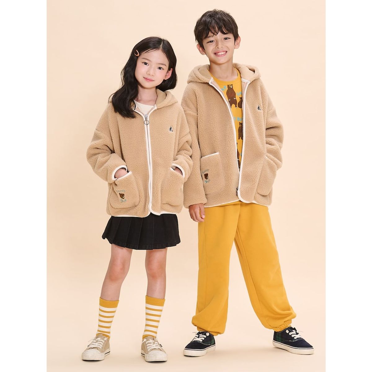 빈폴 키즈(BEANPOLE KIDS) [Print Bakery] 프린트 베이커리 스웨트 세트  옐로우 (BI4941U12E)