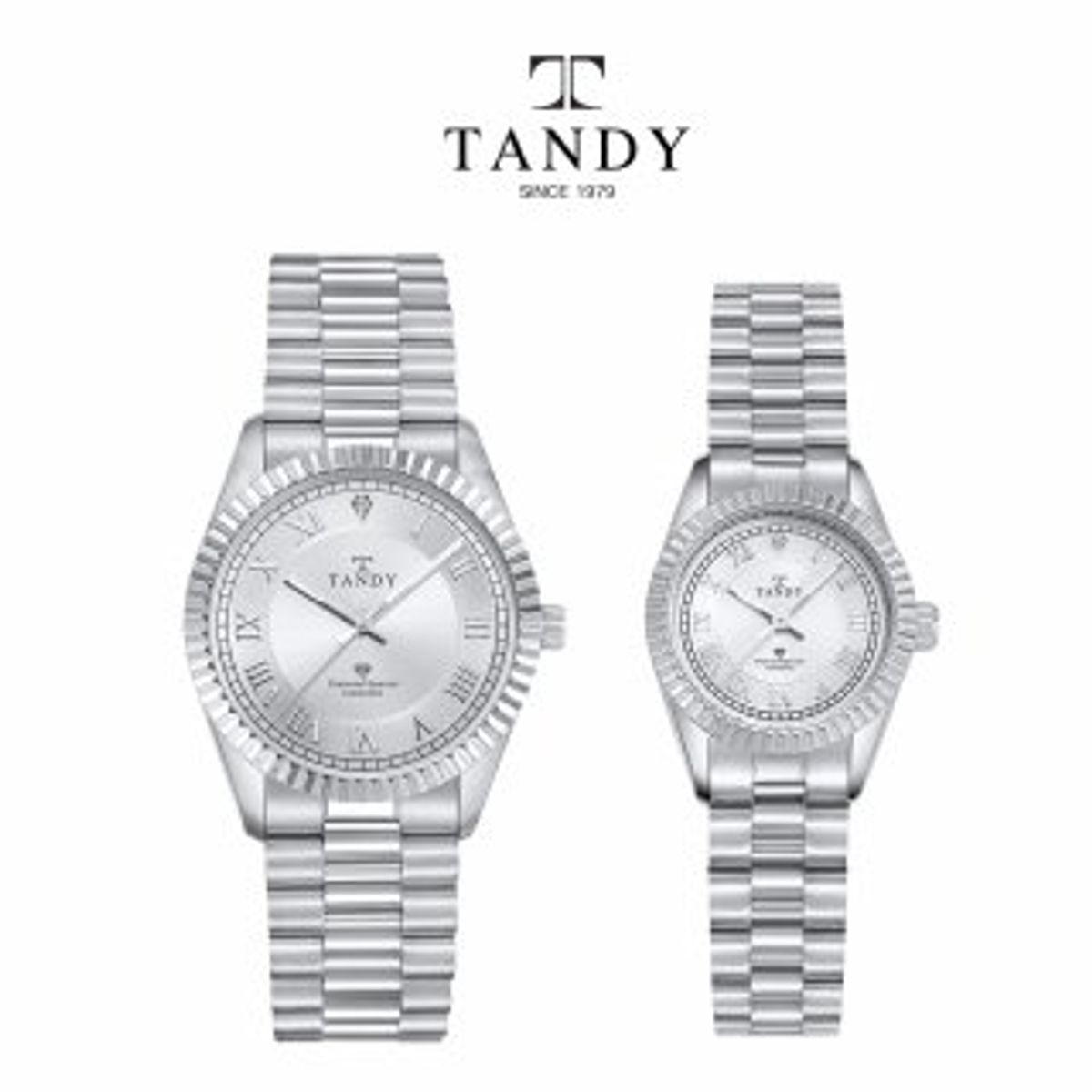 탠디(TANDY) 다이아몬드 커플  메탈  시계 TS-303