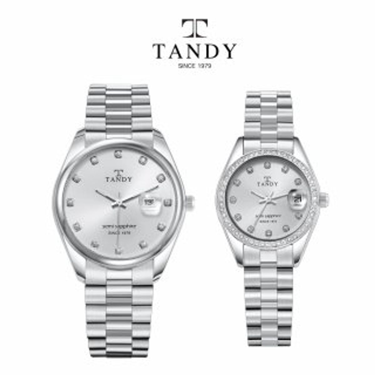 탠디(TANDY) 사파이어 커플 메탈 시계 TS-302