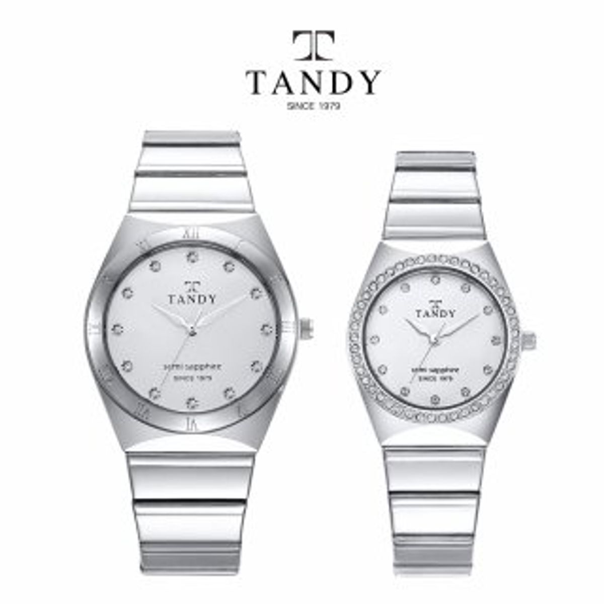 탠디(TANDY) 사파이어 커플 메탈 시계 TS-301