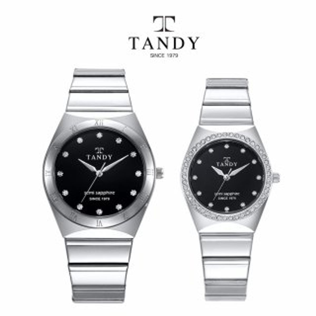탠디(TANDY) 사파이어 커플 메탈 시계 TS-301