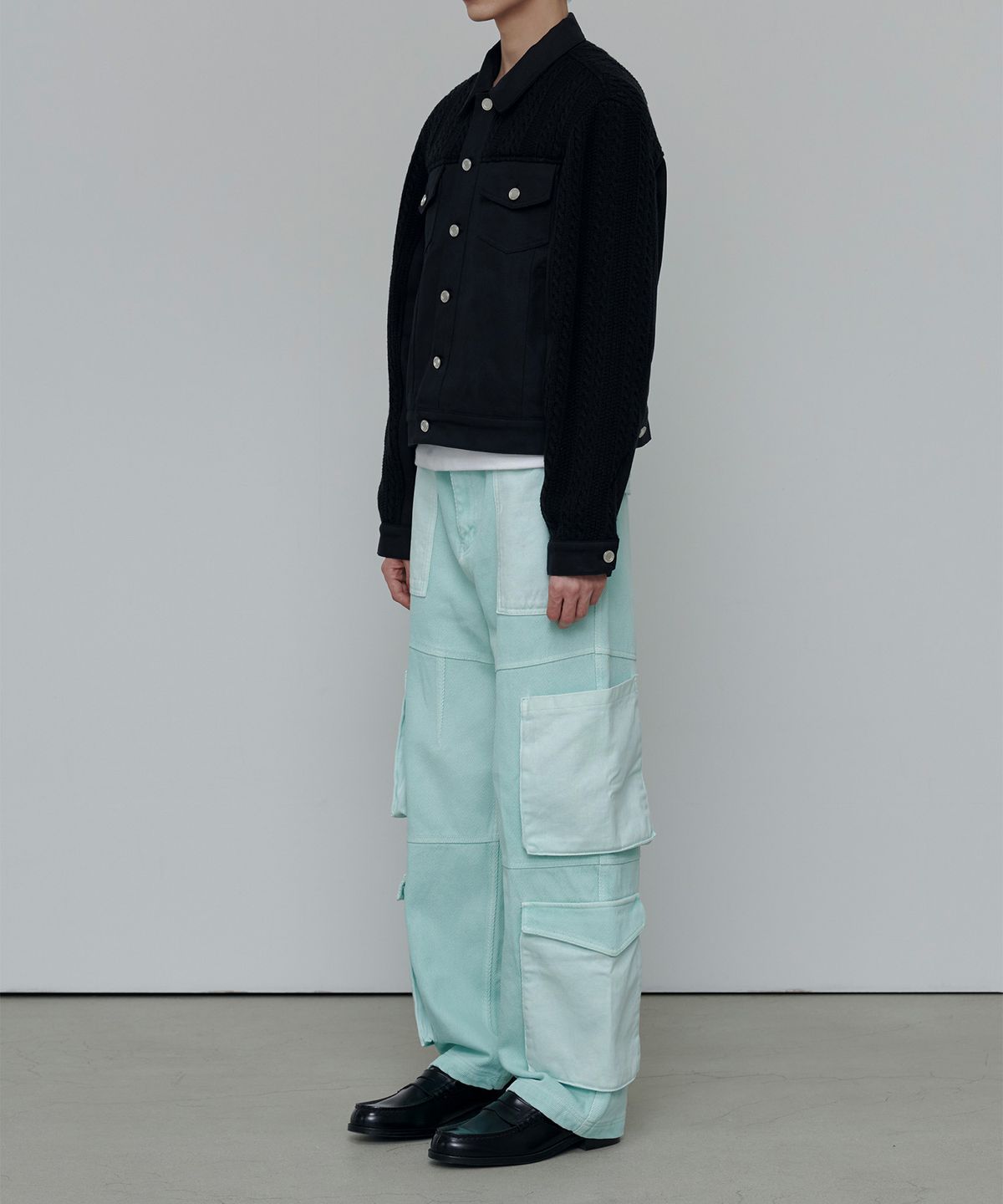 애니타임로릭(ANYTIME LOREAK) CAMELLIA BIG CARGO PANTS-MINT