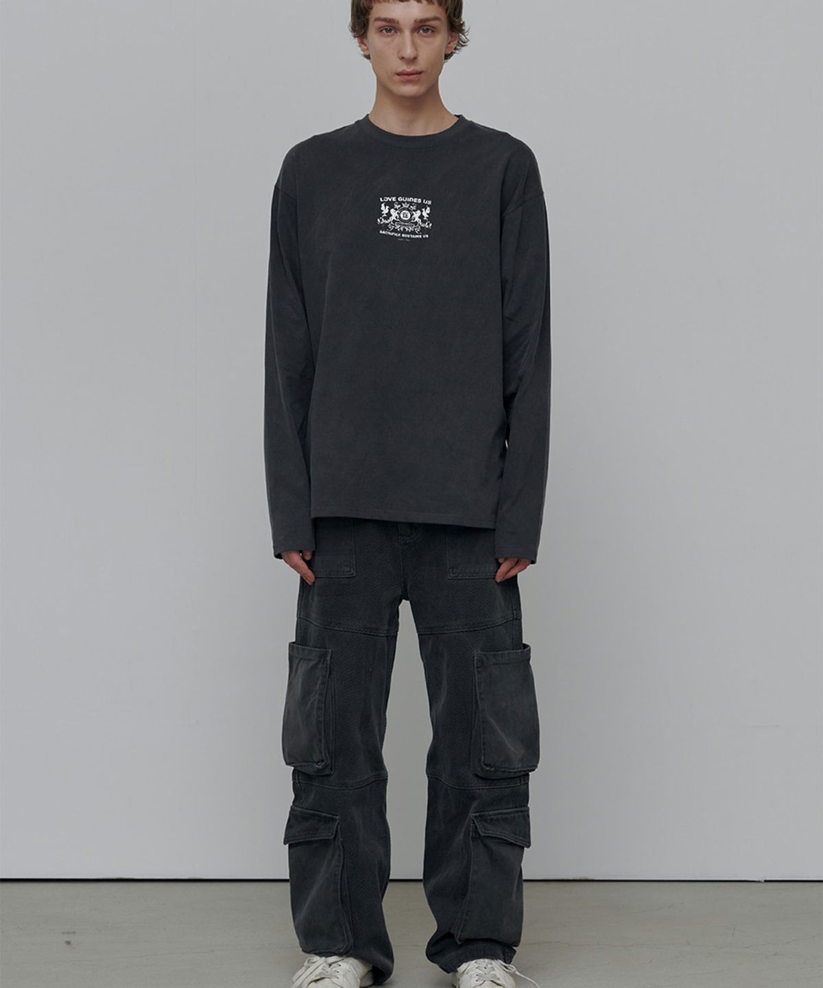 애니타임로릭(ANYTIME LOREAK) ROSE DYEING LONG SLEEVE-CHARCOAL
