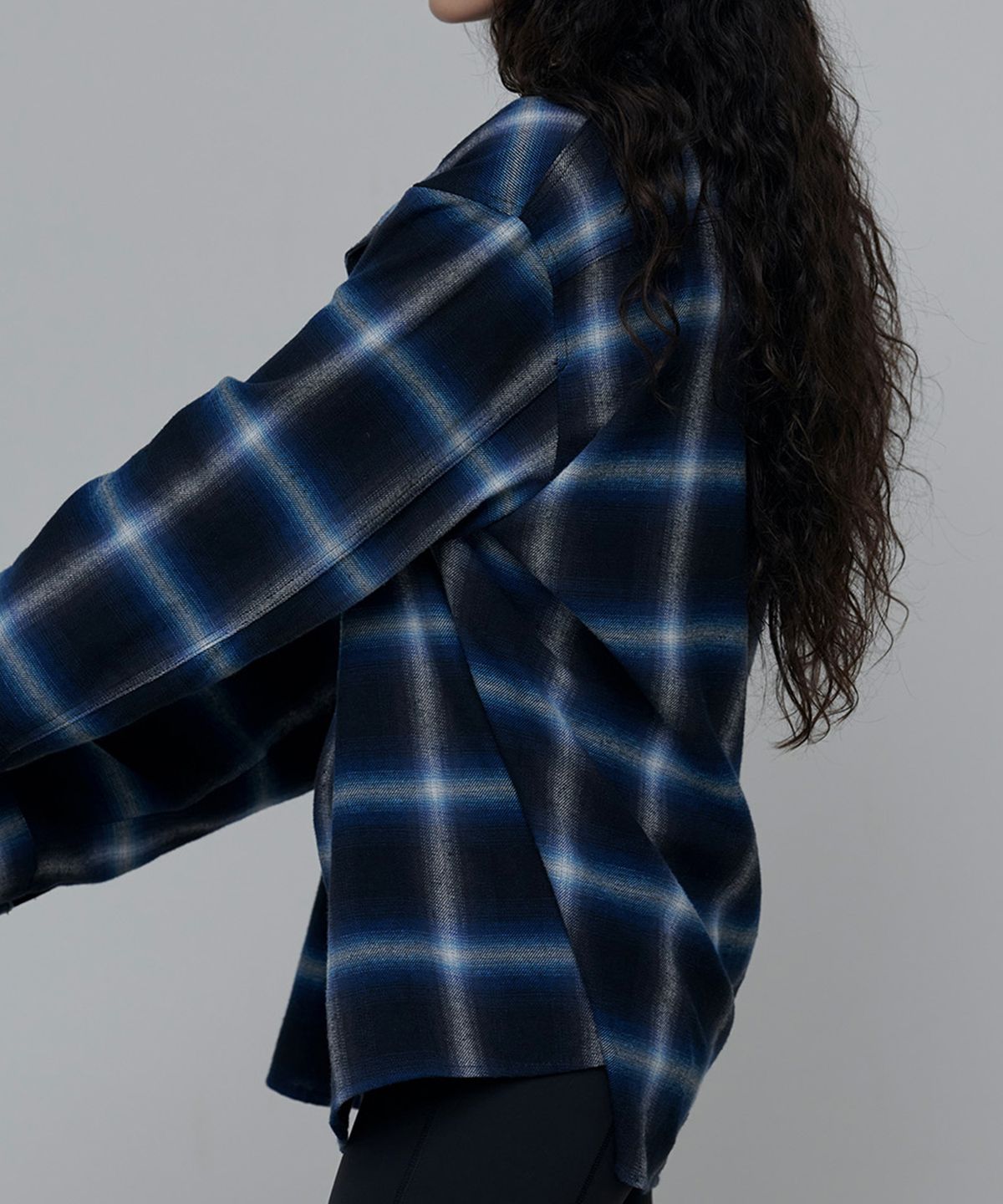 애니타임로릭(ANYTIME LOREAK) VIOLA CHECK SHIRT-BLUE