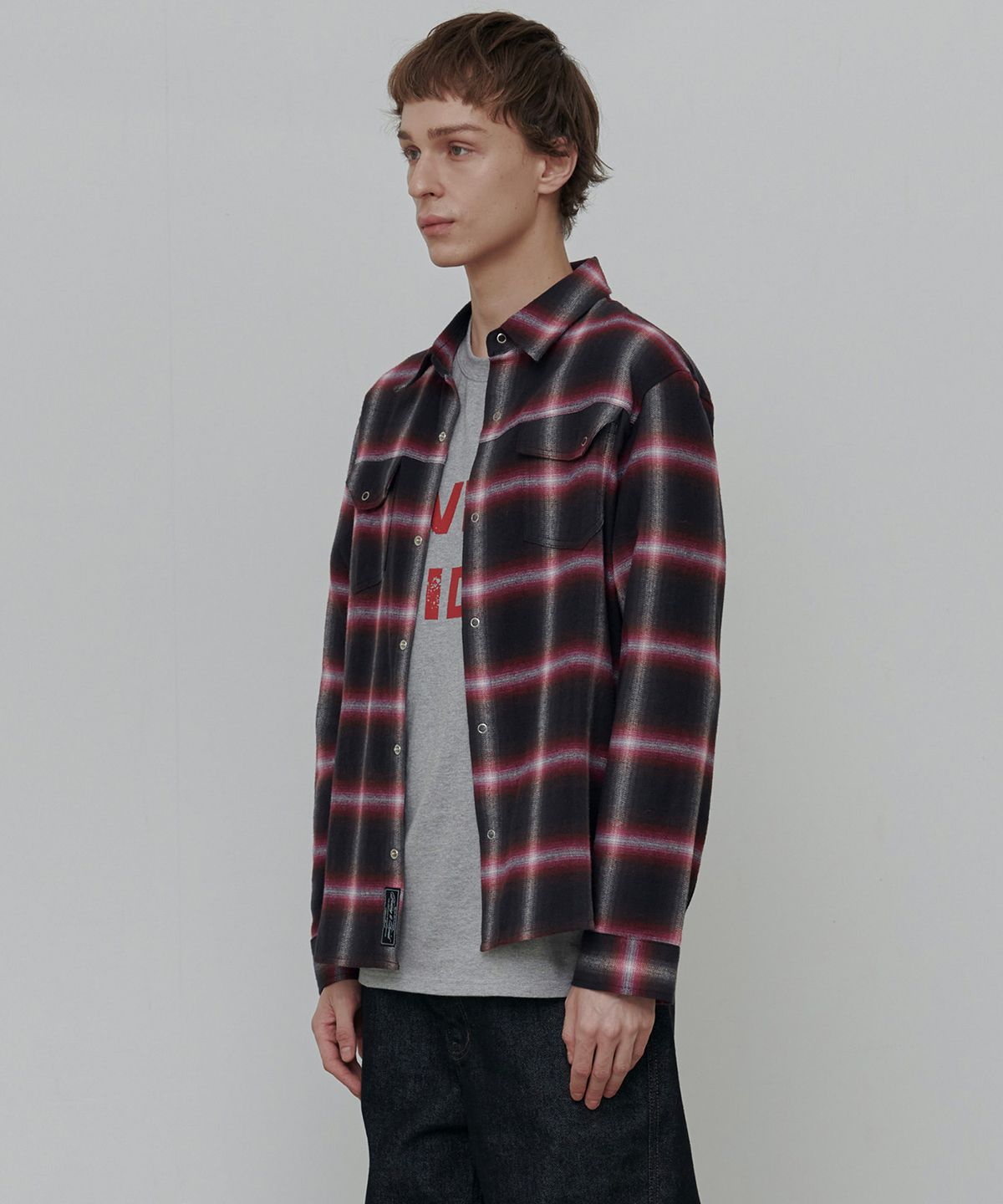 애니타임로릭(ANYTIME LOREAK) VIOLA CHECK SHIRT-RED