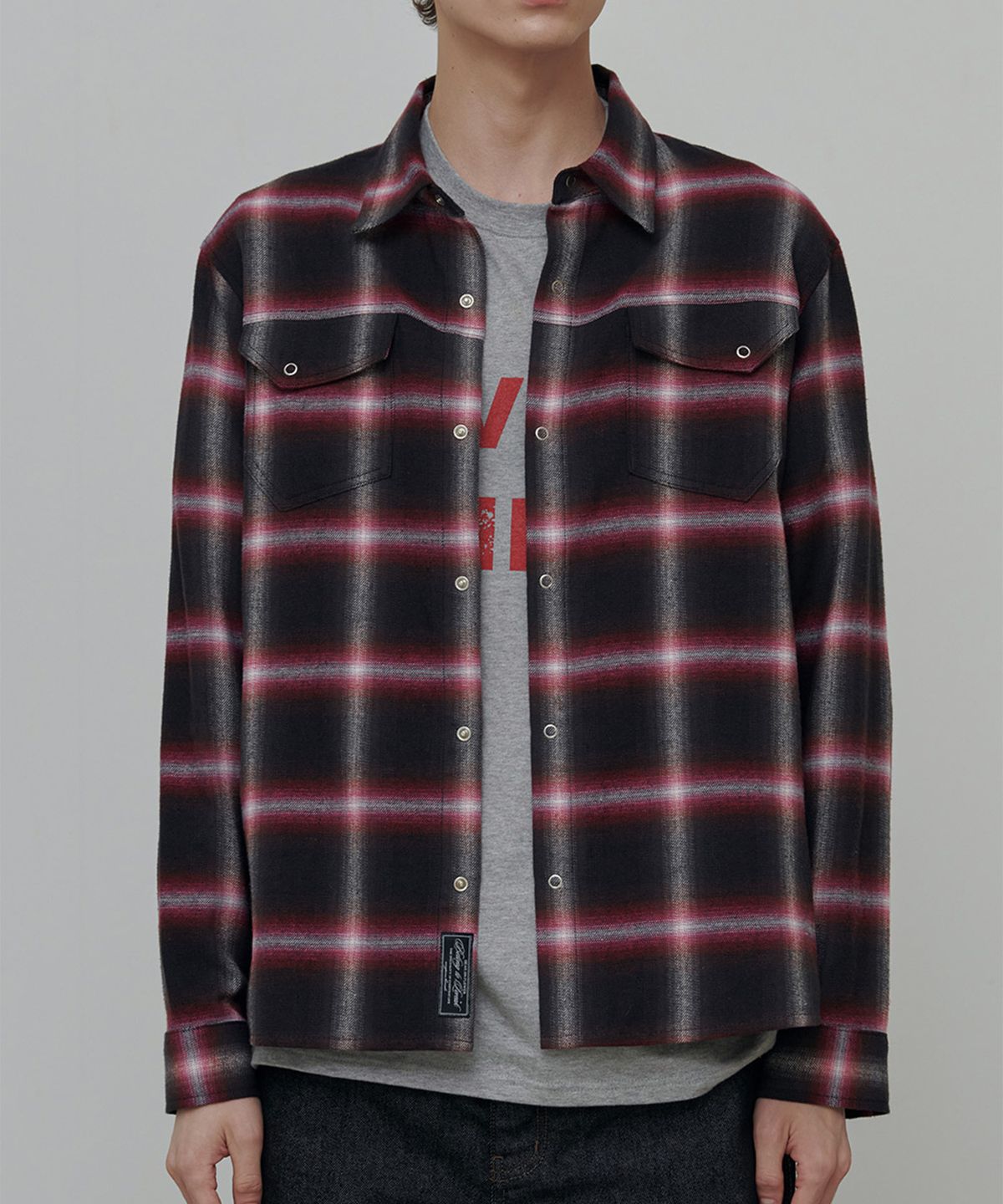 애니타임로릭(ANYTIME LOREAK) VIOLA CHECK SHIRT-RED