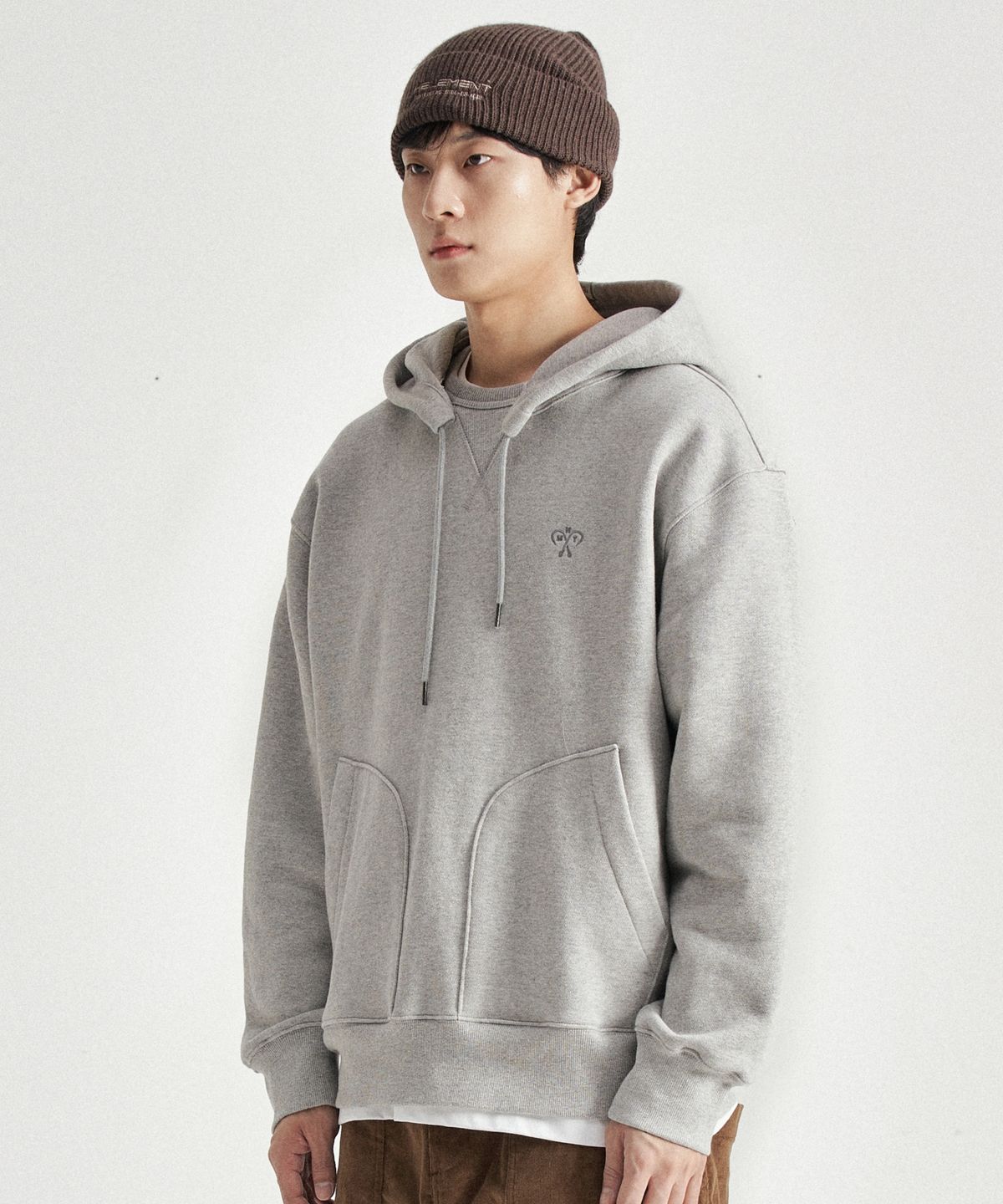 힐리먼트(HELEMENT) 이지중대 후드 스웻 (M GREY)