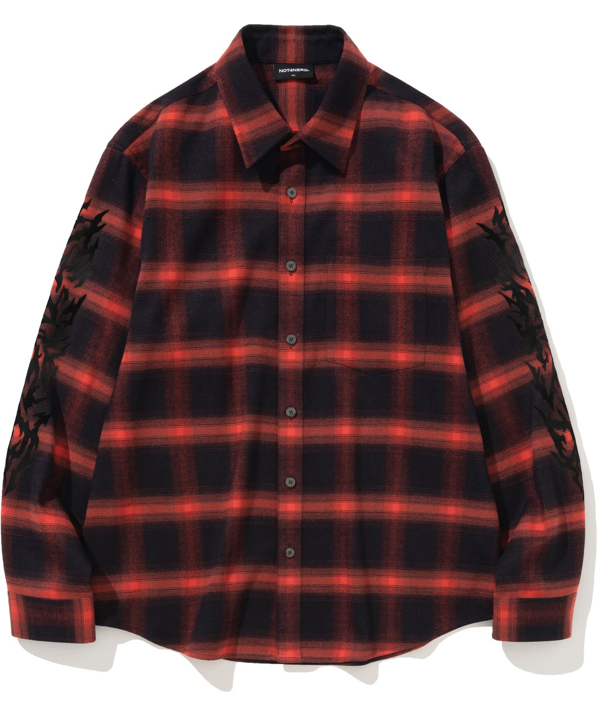 낫포너드(NOT4NERD) N4ND Offshoot Flannel Shirt - Red