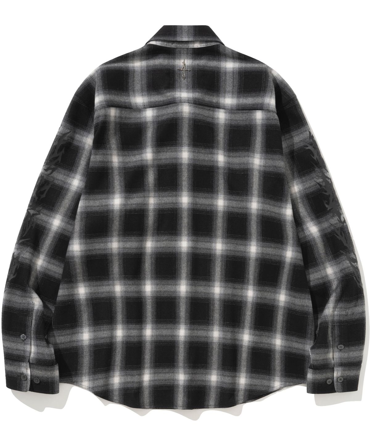 낫포너드(NOT4NERD) N4ND Offshoot Flannel Shirt - Black