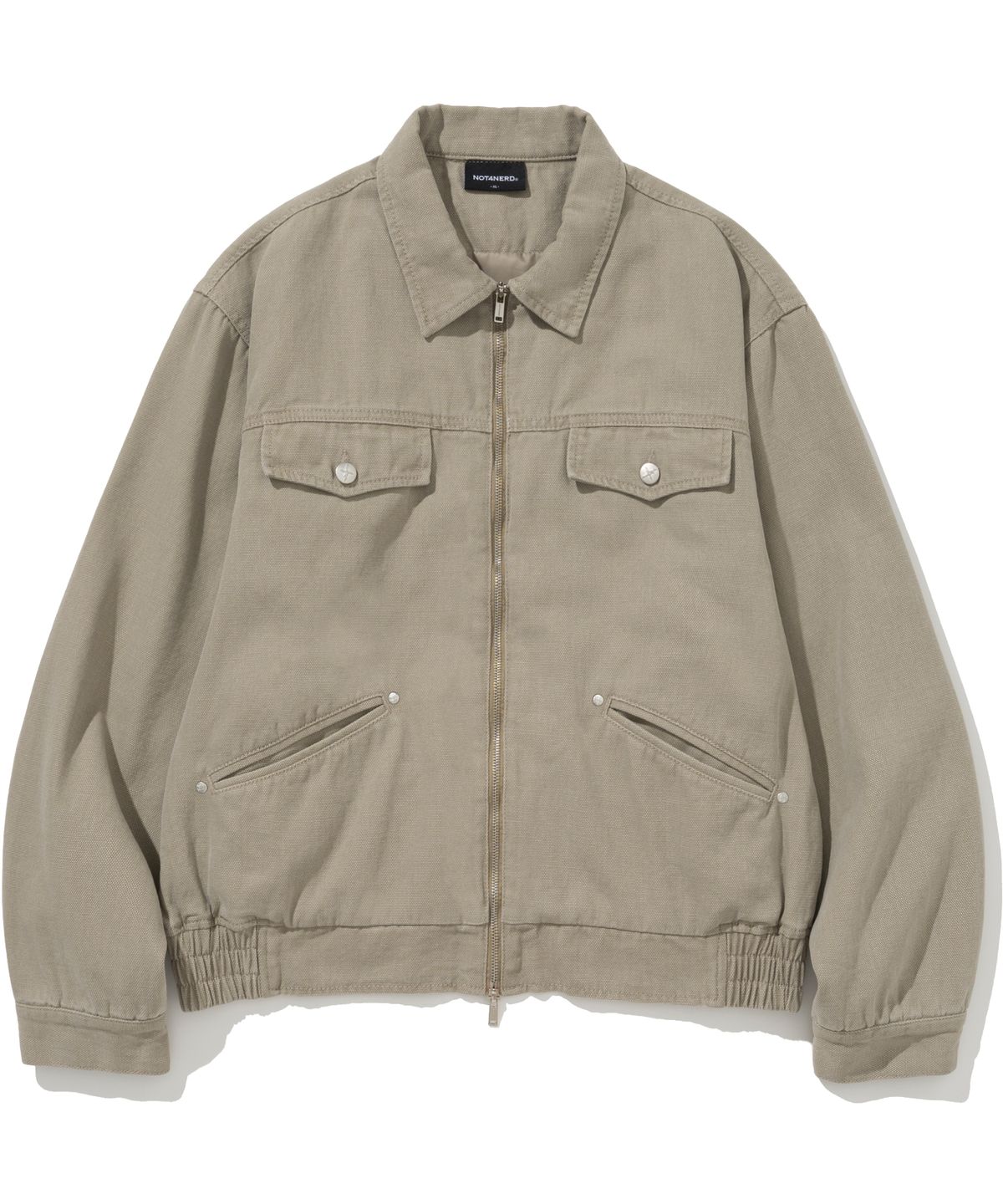낫포너드(NOT4NERD) Fair Deal Oxford Drizzler Jacket - Beige