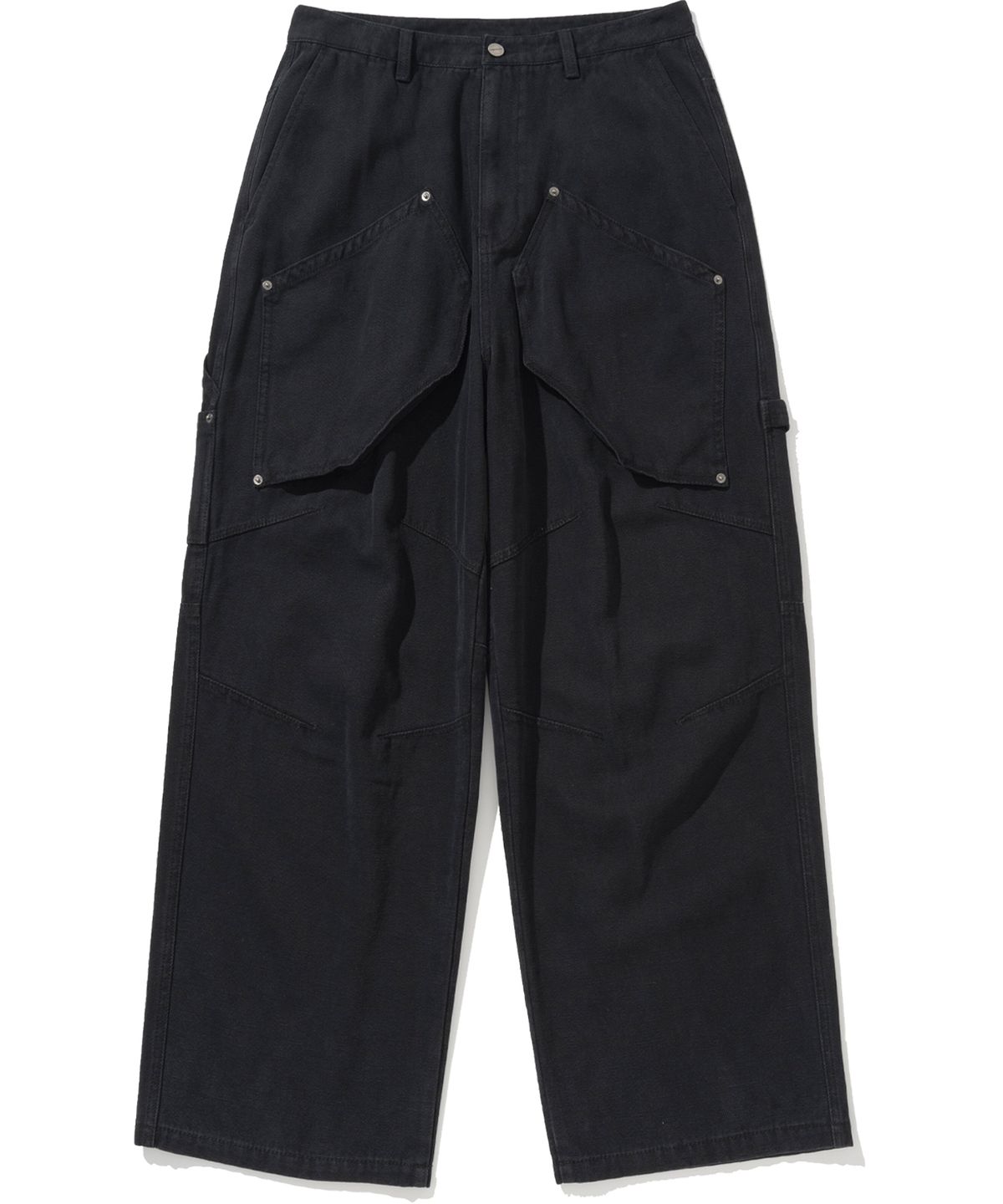 낫포너드(NOT4NERD) Oxford Fatigue Baggy Pants - Black