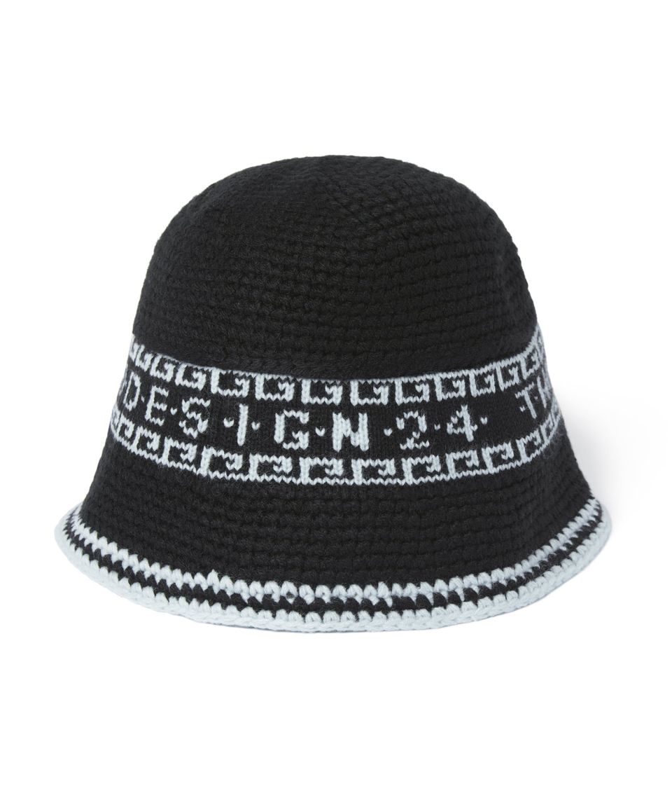 MUSINSA公式 | thisisneverthat (FW24) Crochet Bucket Hat - Black