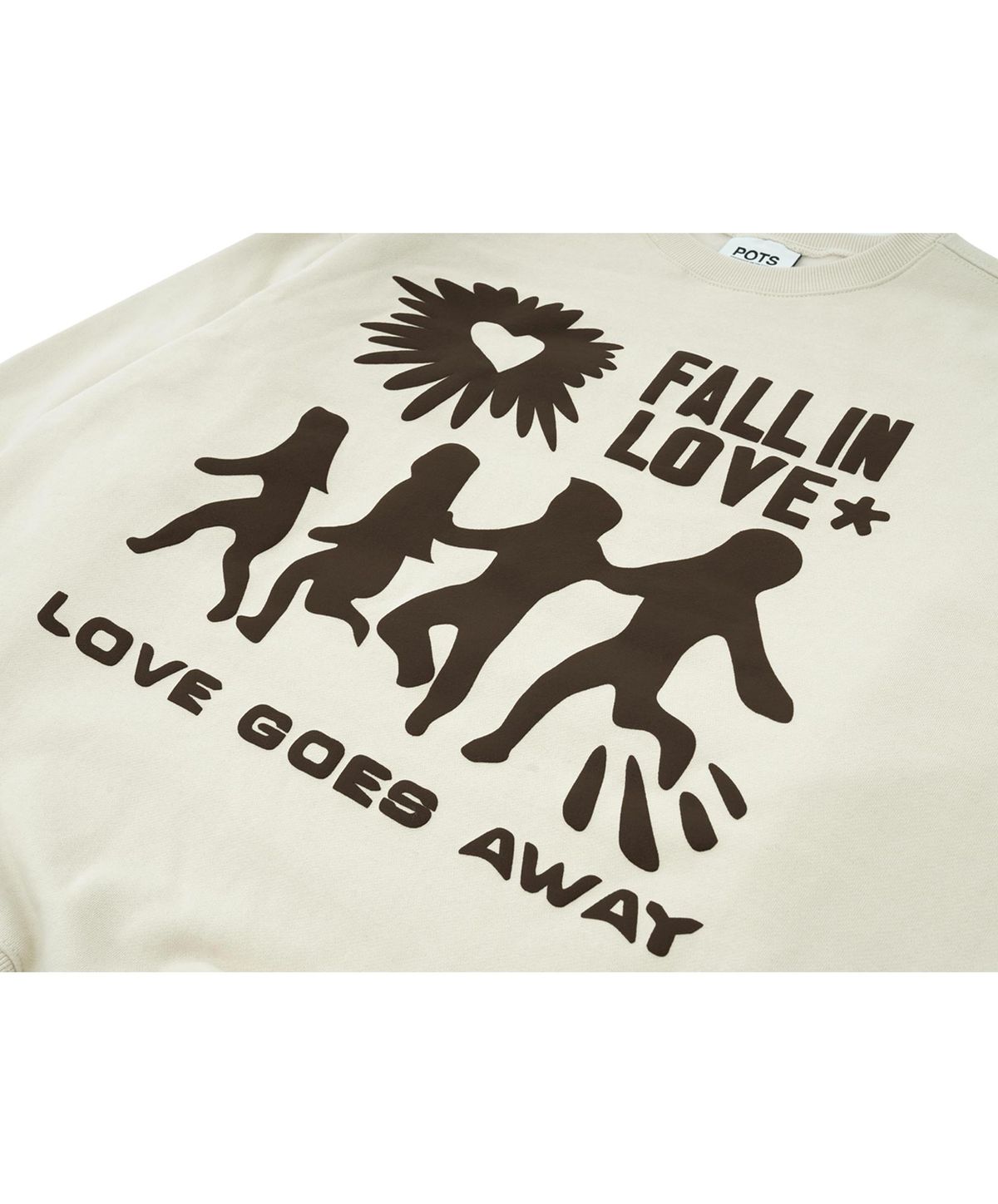 퍼츠(POTS) LOVE GONE SWEATSHIRT [IVORY]