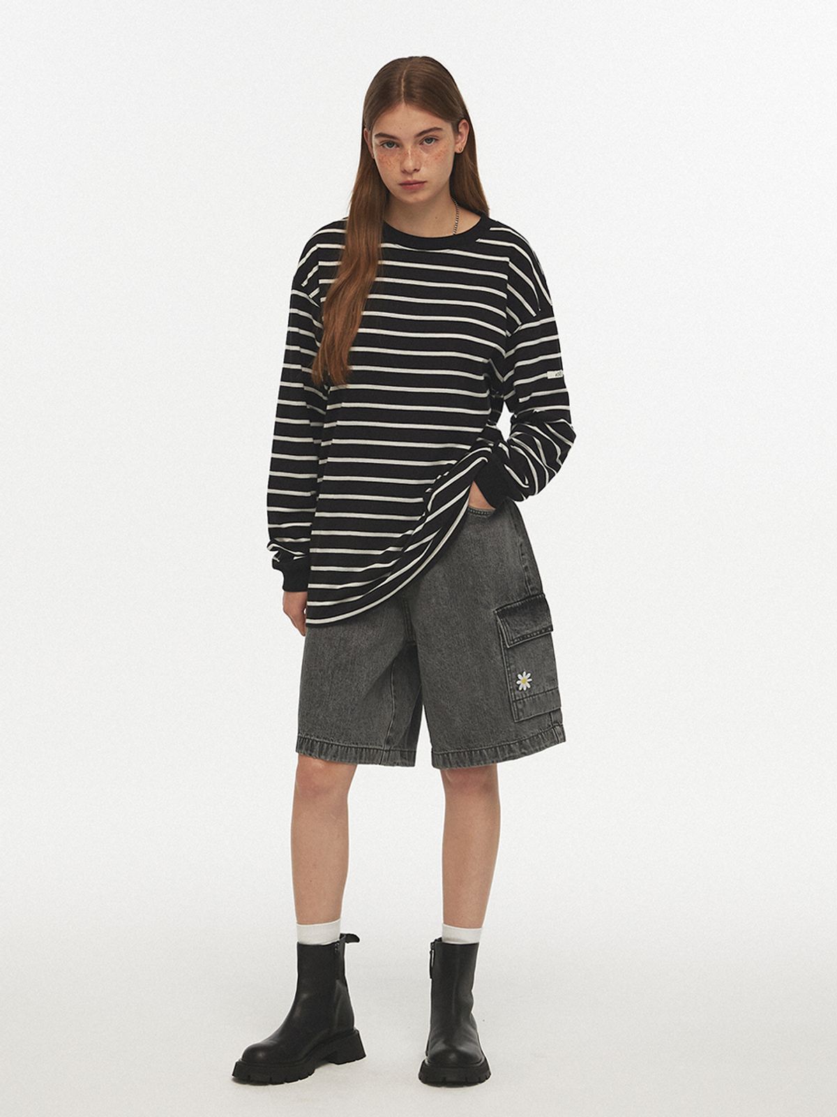 알엠알엔(RMRN) RELAXED DENIM SHORTS