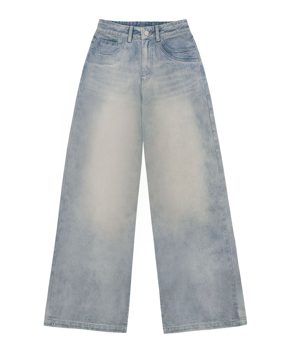 デニム・ジーパン ODD X SORANO Balloon Fit Denim Snap Button Pants LIGHT BLUE MUSINSA | ODDSTUDIO [ODD x SORANO] Balloon Fit Denim Snap