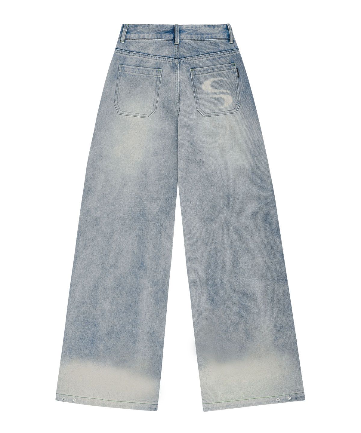 ★Odd Studio X SORANO BALLOON FIT DENIM SNAP BUTTON PANTS MUSINSA | ODDSTUDIO [ODD x SORANO] Balloon Fit Denim Snap