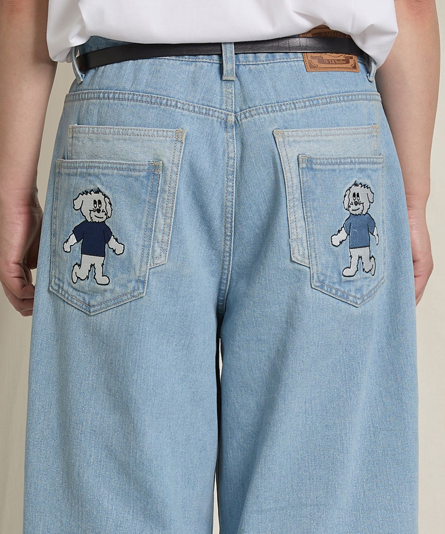 【WAIKEI】Maltese Multi Embroidery Denim Pants MUSINSA | WAI KEI Maltese Multi-Embroidery Denim Pants Light
