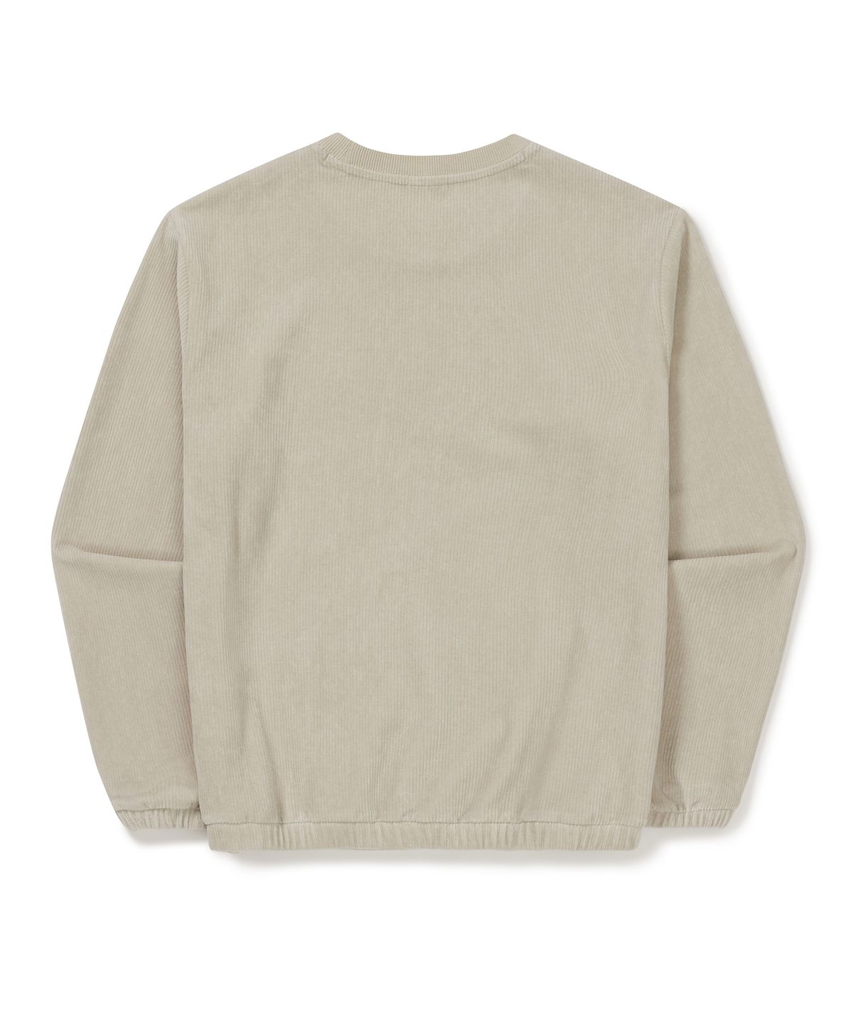 스노우피크 어패럴(SNOWPEAK APPAREL) 코듀로이 여성 맨투맨 (S24WWFHT71) Light Beige