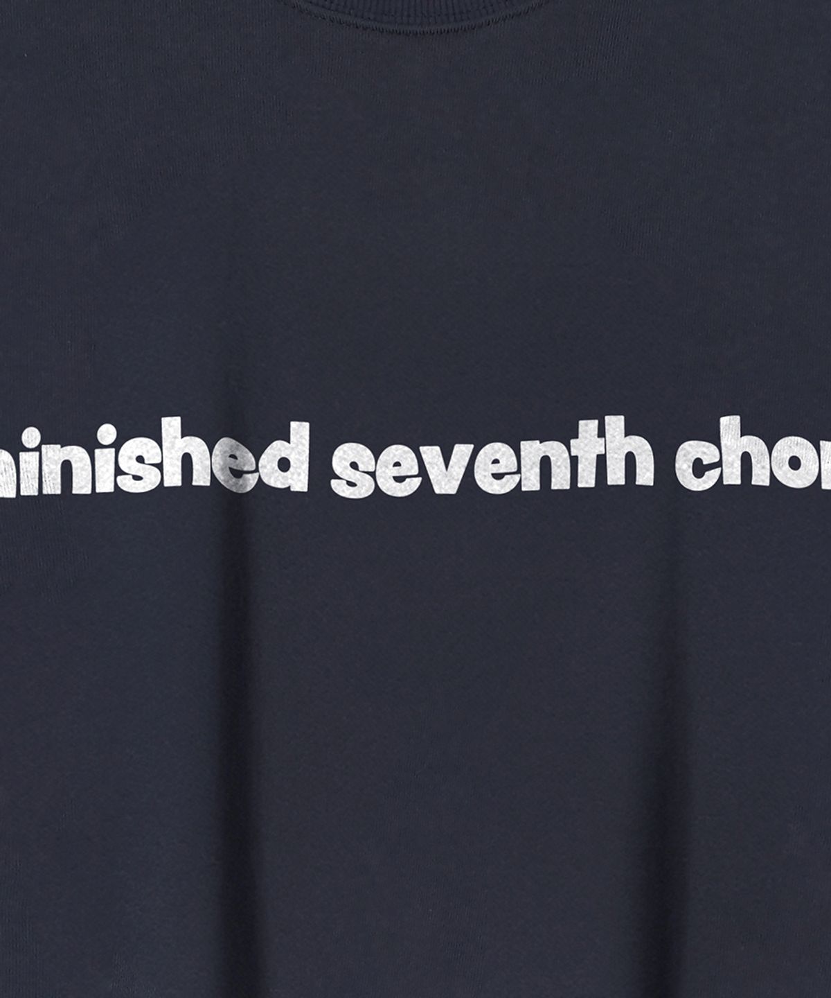 디미니쉬드 세븐스 코즈(DIMINISHED SEVENTH CHORDS) 디스크 시크니쳐 로고 스웻셔츠(네이비)