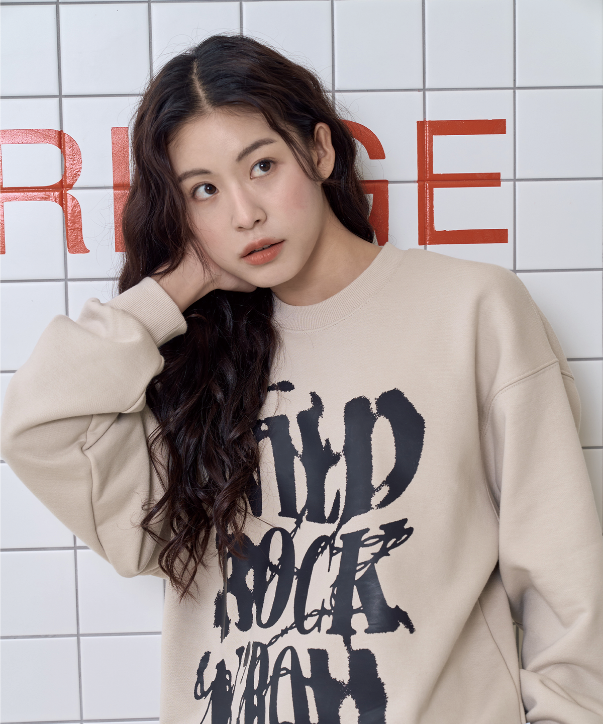 와일드락(WILDROCK) (기모추가) 와일드 락 앤 롤  맨투맨_7 COL