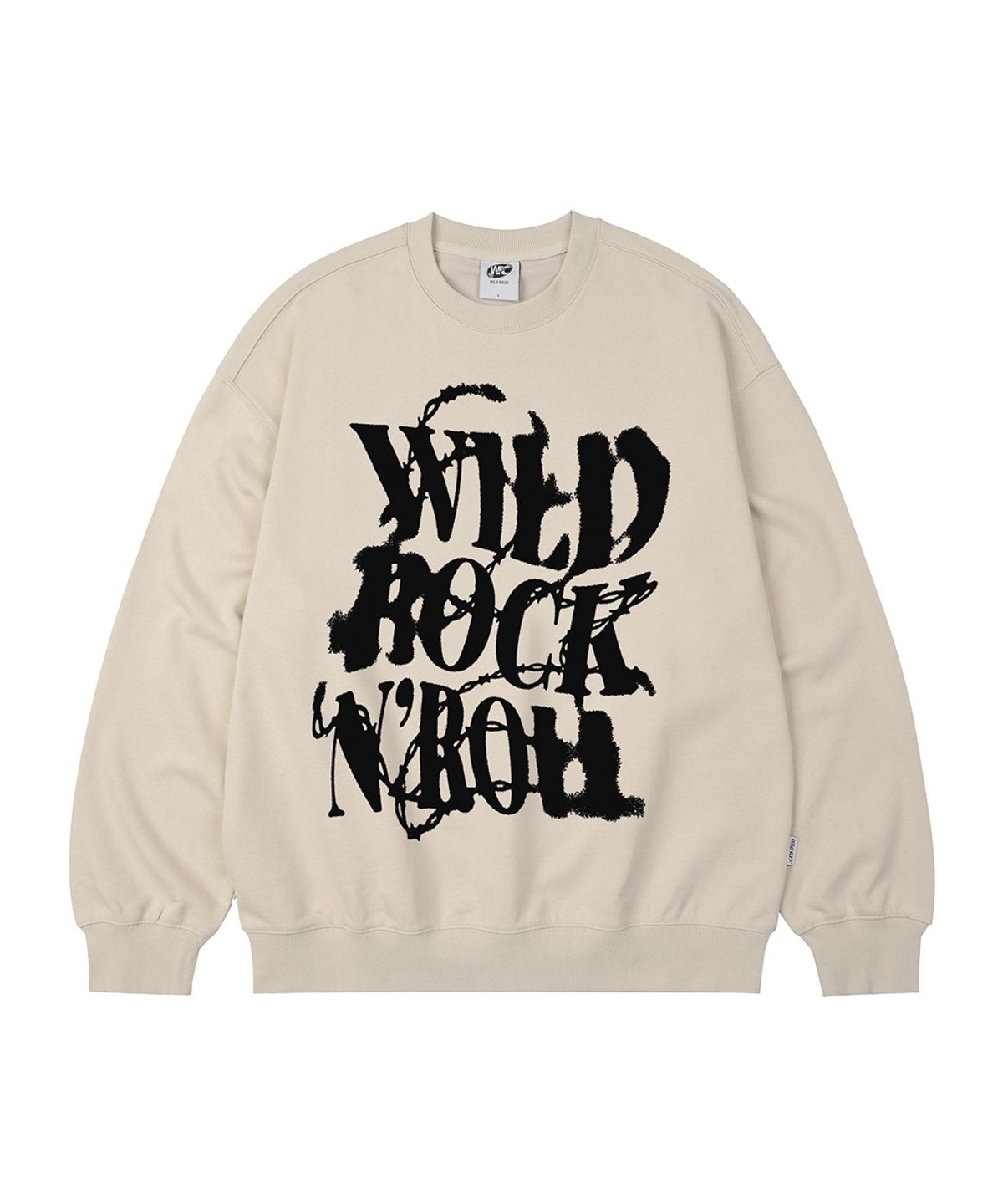 와일드락(WILDROCK) (기모추가) 와일드 락 앤 롤  맨투맨_7 COL
