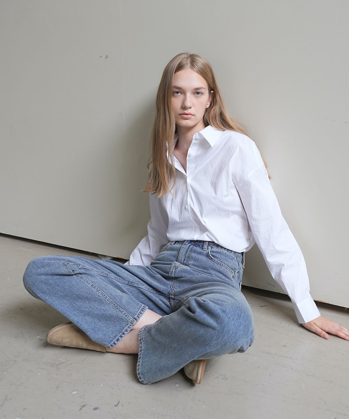 폴앤앨리스(PAUL&ALICE) STRAIGHT DENIM PANTS / BLUE