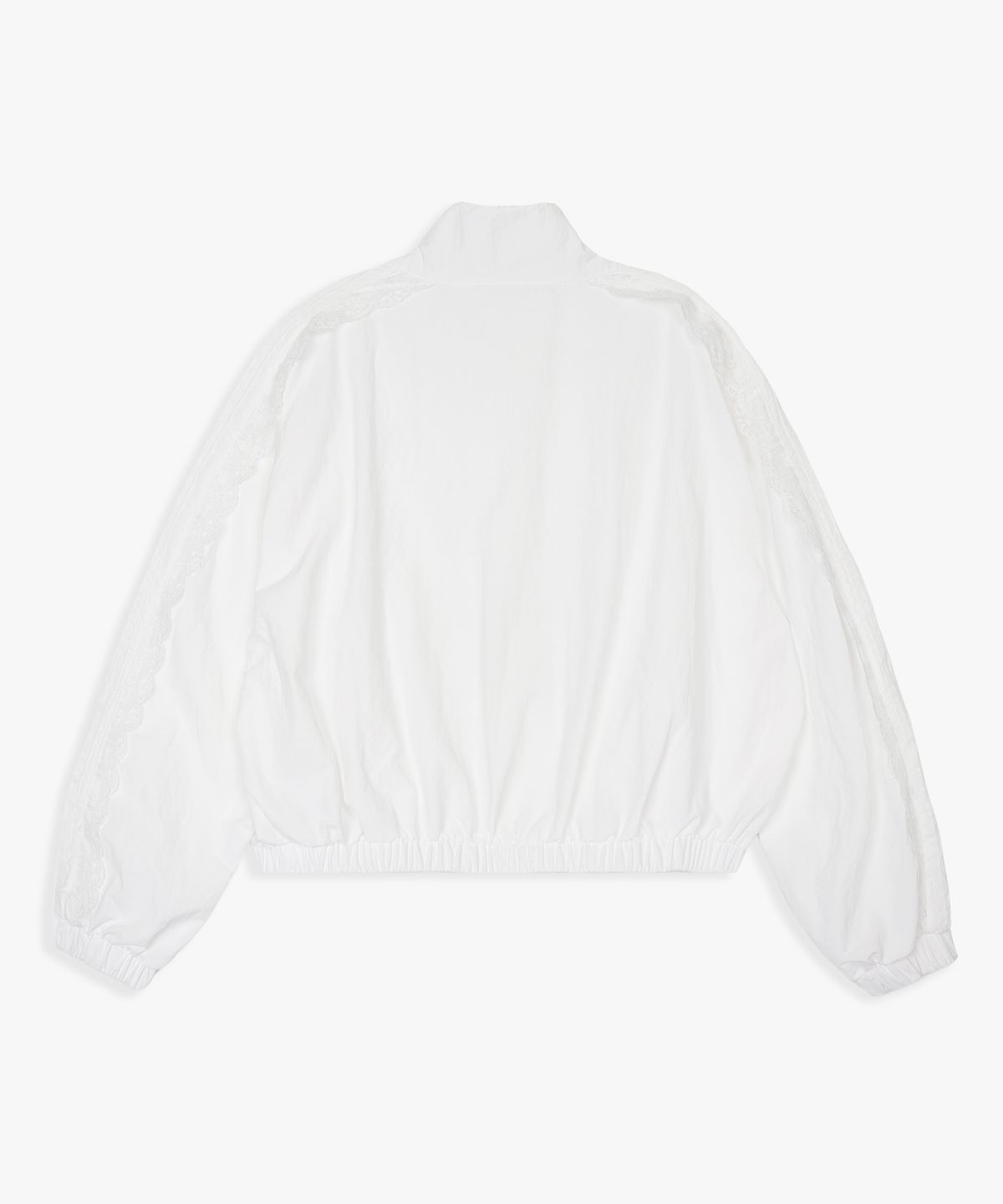 핑크파인애플(PINK PINEAPPLE) LACE TRACK WIND BREAKER_WHITE