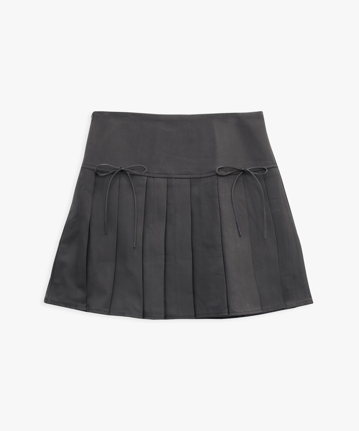 핑크파인애플(PINK PINEAPPLE) RIBBON PLEATS SKIRT_GREY