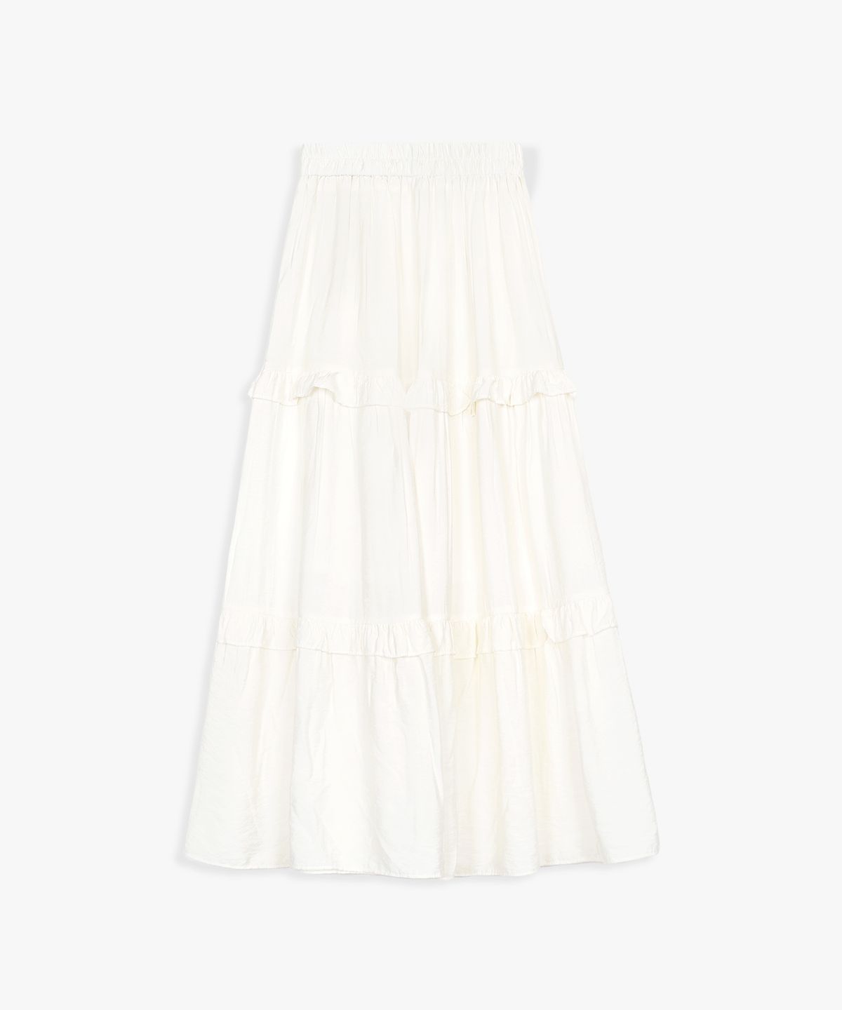 핑크파인애플(PINK PINEAPPLE) EMMA TIERED SKIRT_IVORY