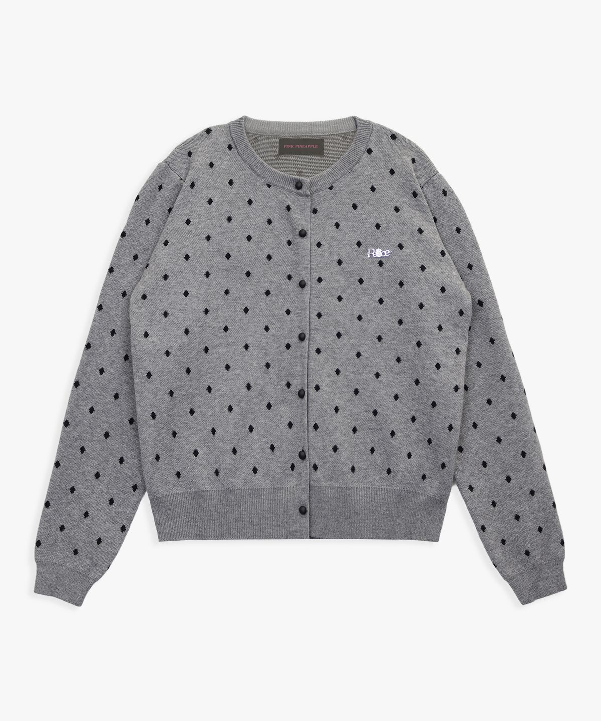 핑크파인애플(PINKPINEAPPLE) POLKA DOT CARDIGAN_GREY