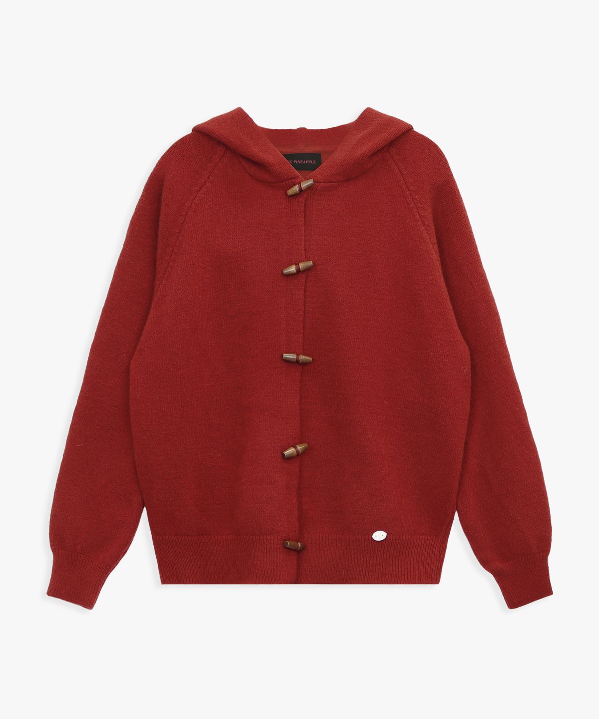 핑크파인애플(PINK PINEAPPLE) TOGGLE HOODIE CARDIGAN_RED