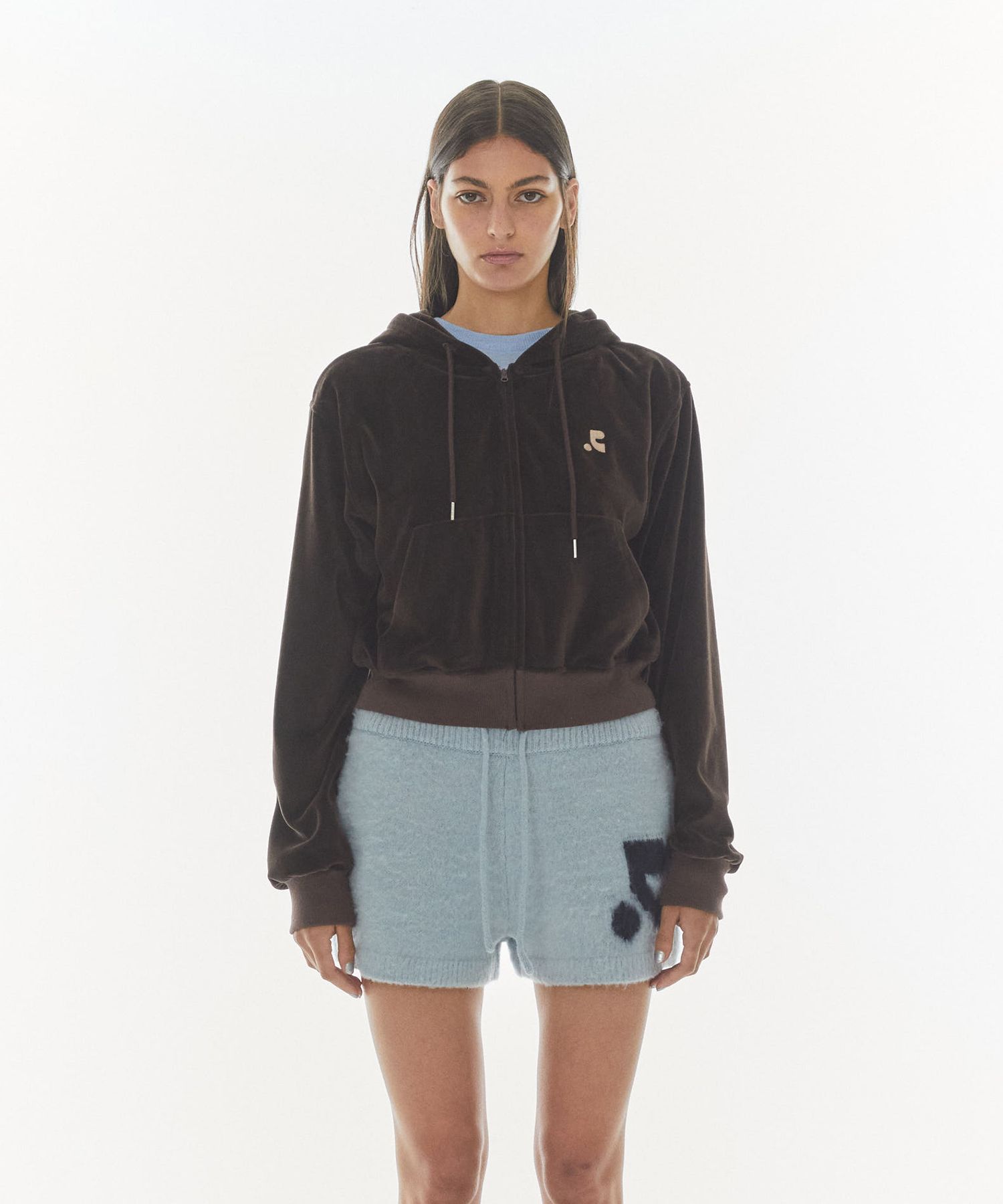 トップス   2in1 Velvet Hoodie MUSINSA公式 | REST&RECREATION VELVET HOOD ZIP-UP - BROWN