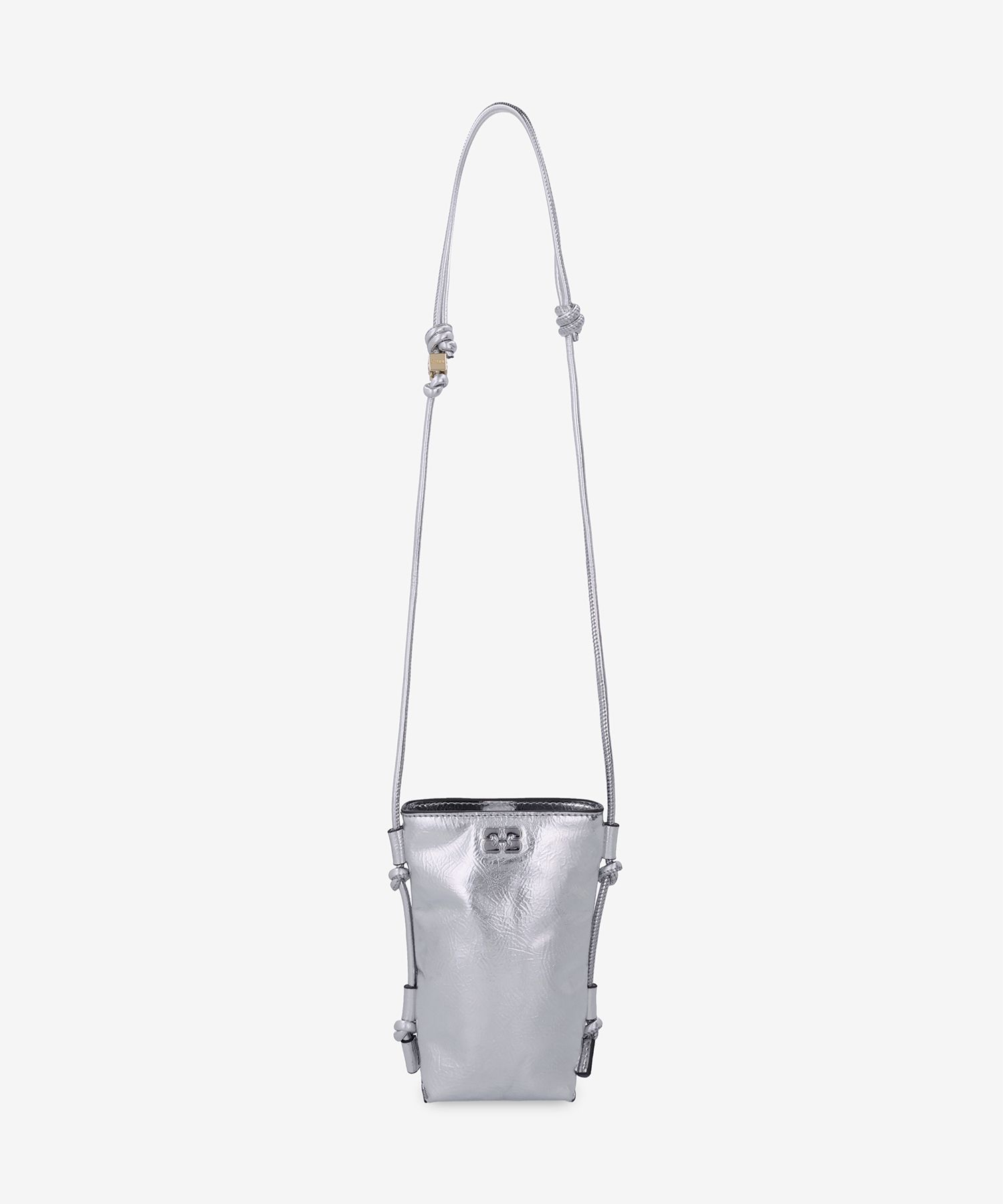 ★Ganni★ Ganibu llic Cross Bag Silver A6142018 A6142018 MUSINSA | GANNI Gani Boo Metallic Crossbody Bag - Silver