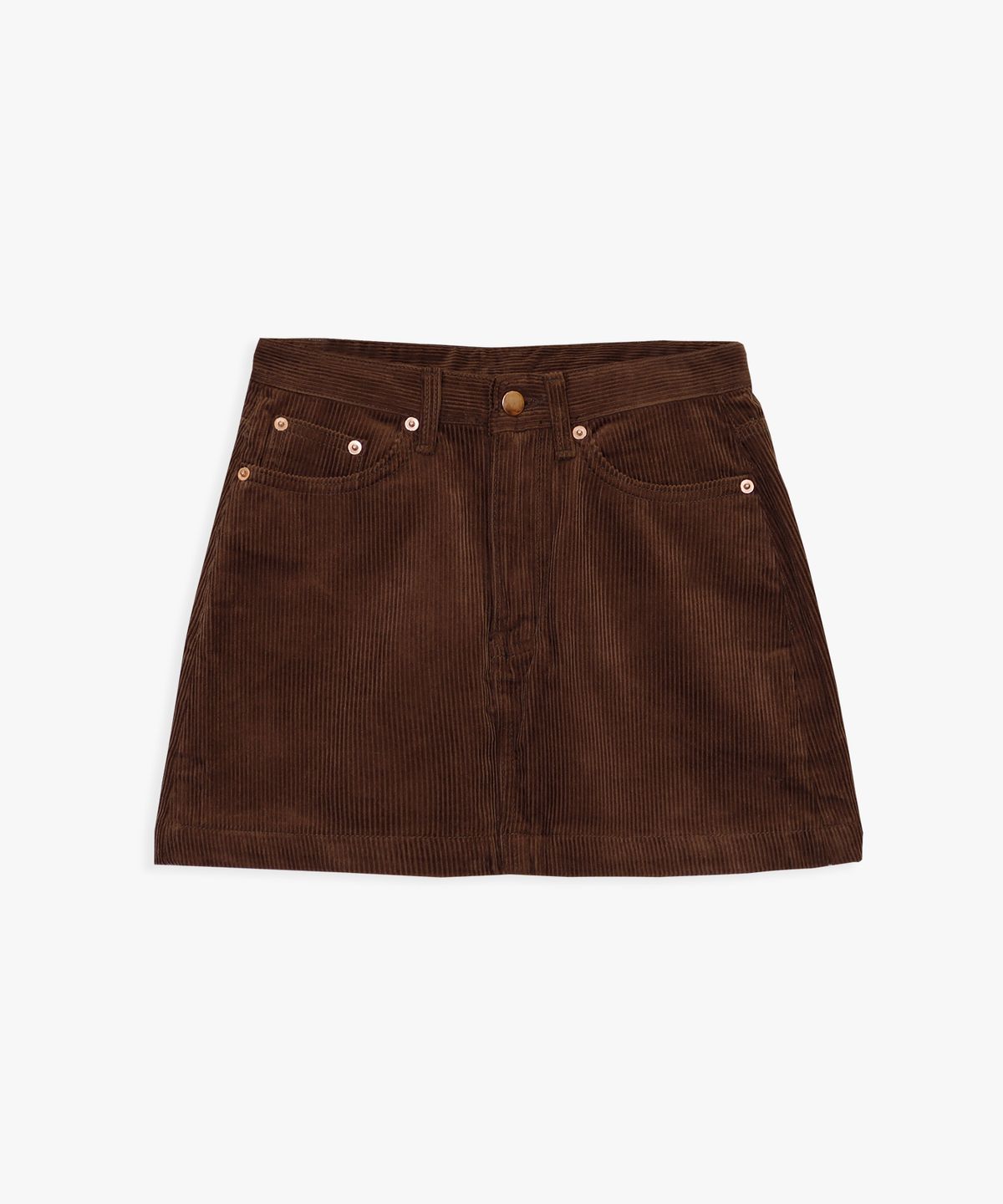 핑크파인애플(PINK PINEAPPLE) BASIC CORDUROY SKIRT _BROWN