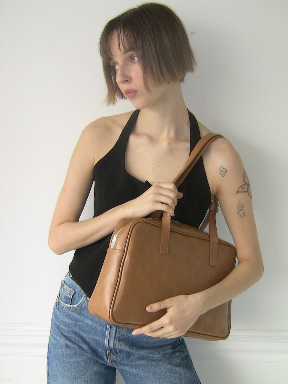 MUSINSA | FILLINTHEBLANK Trapezoid Shoulder Bag (5 colors)