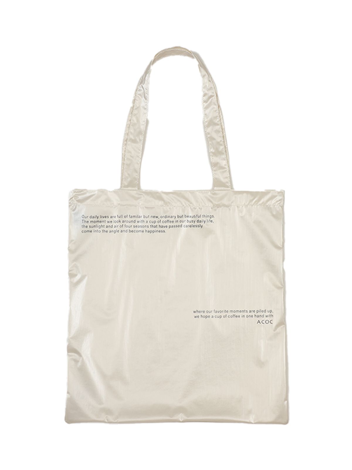 아코크(ACOC) Milestone Eco Bag_Cream