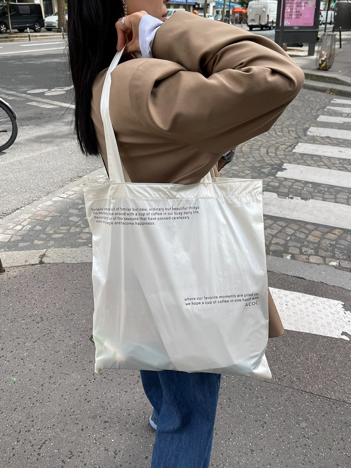 아코크(ACOC) Milestone Eco Bag_Cream