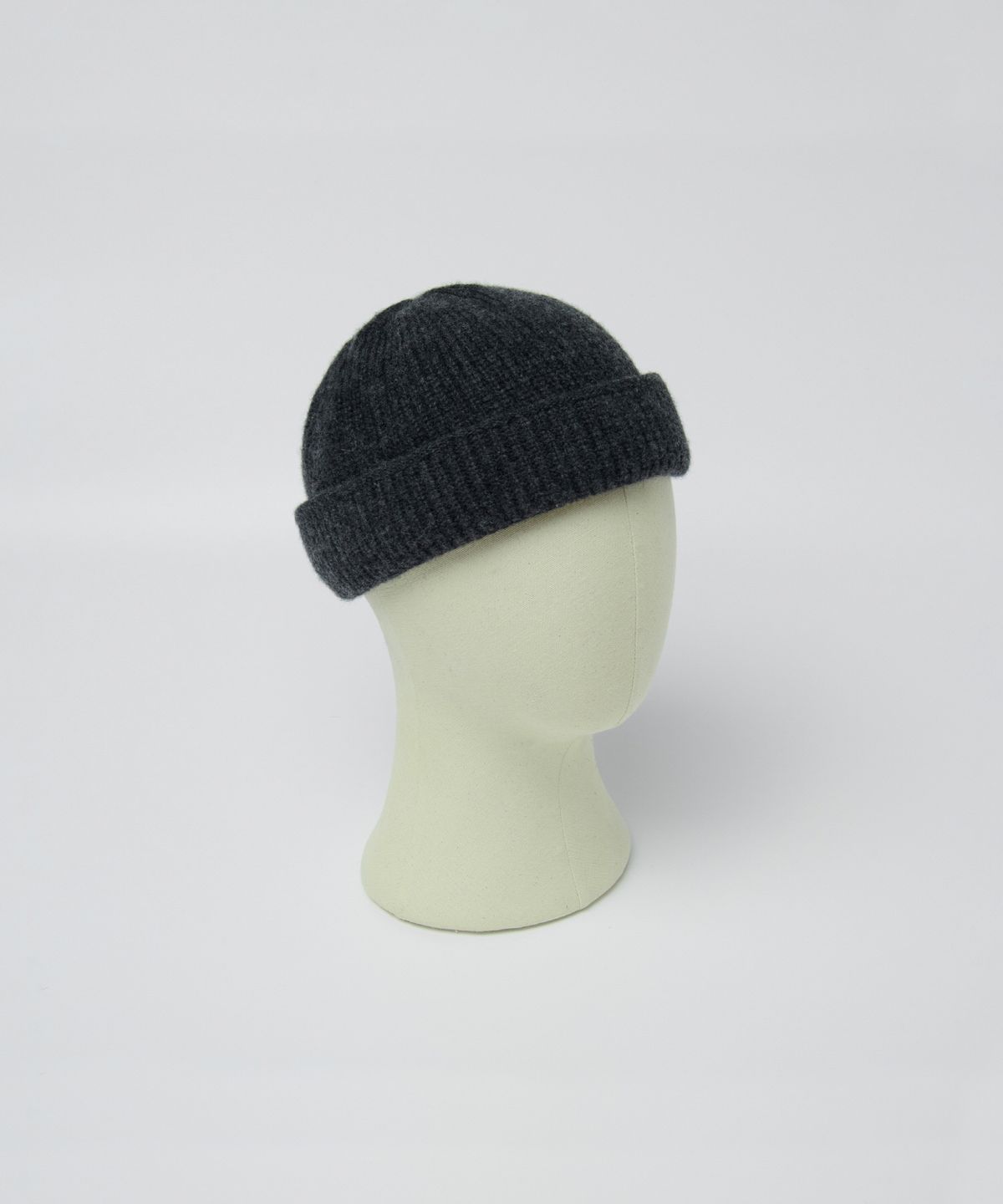 라모랭(RAMOLIN) Merino Wool Double Cuff Watchcap Charcoal