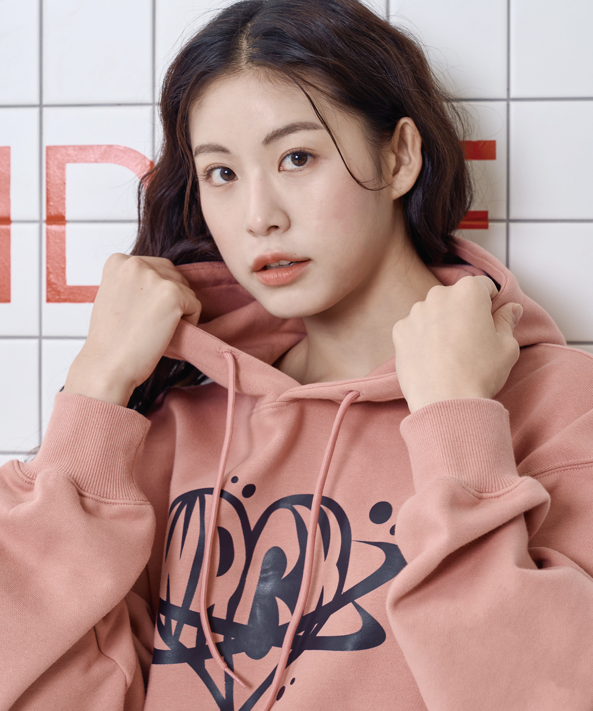 와일드락(WILDROCK) 하트 행성 후드_인디핑크