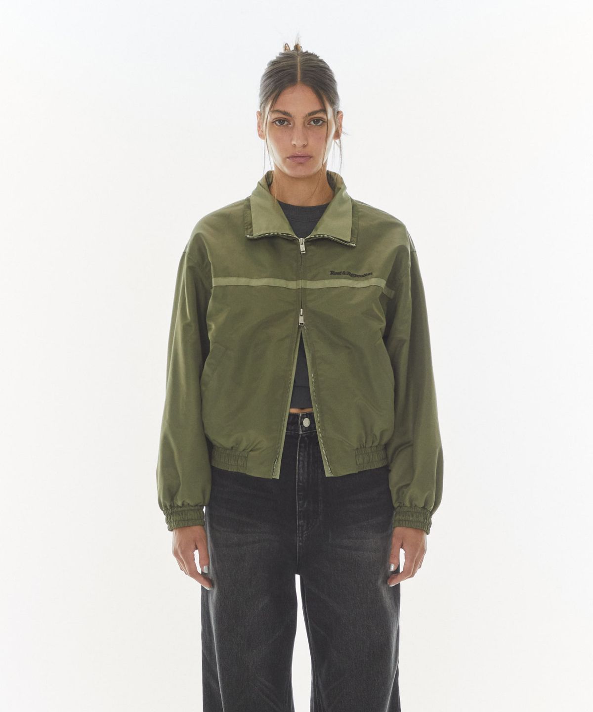 레스트앤레크레이션(REST&RECREATION) LAYERED NYLON JACKET - KHAKI