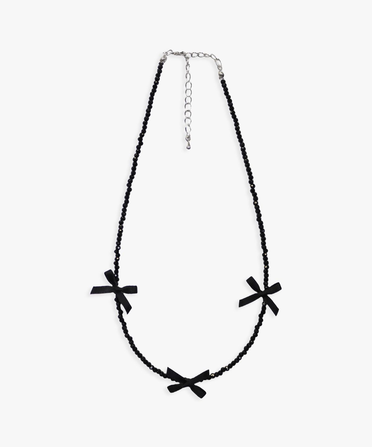 핑크파인애플(PINK PINEAPPLE) RIBBON CHOKER NECKLACE _BLACK