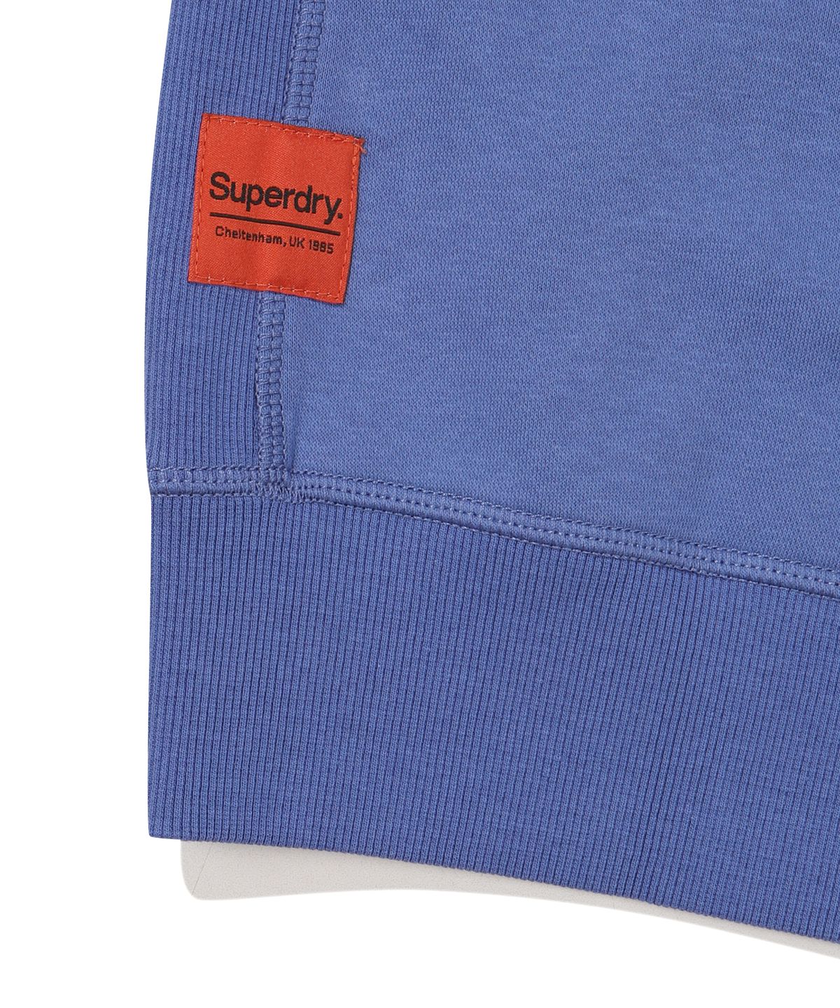 슈퍼드라이(SUPERDRY) 빈티지 스몰 로고 후드 티셔츠 블루