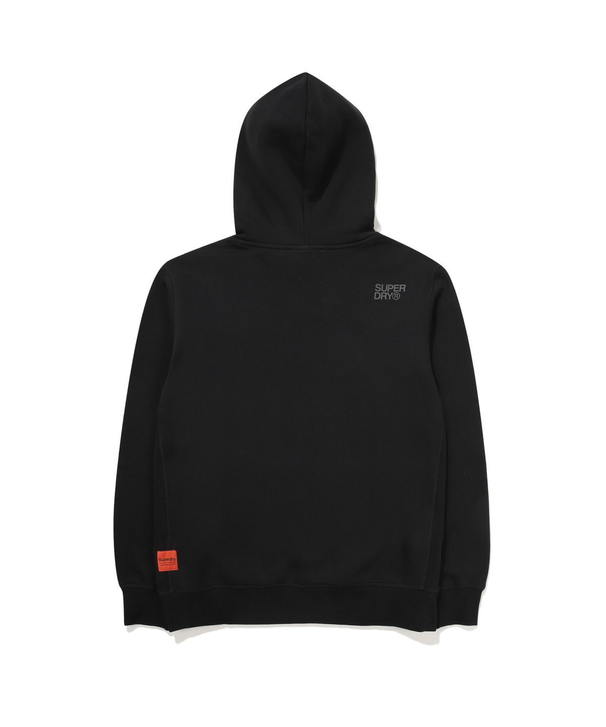 슈퍼드라이(SUPERDRY) 빈티지 스몰 로고 후드 티셔츠 블랙