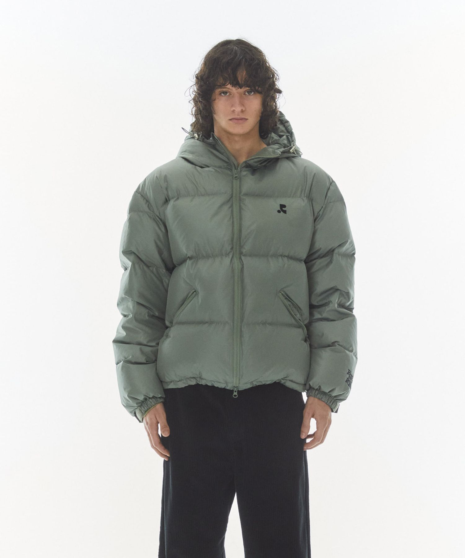 Rest&Recreation ジャケット ブルゾン アウター musinsa MUSINSA公式 | REST&RECREATION 2WAY HOOD DOWN JACKET - KHAKI