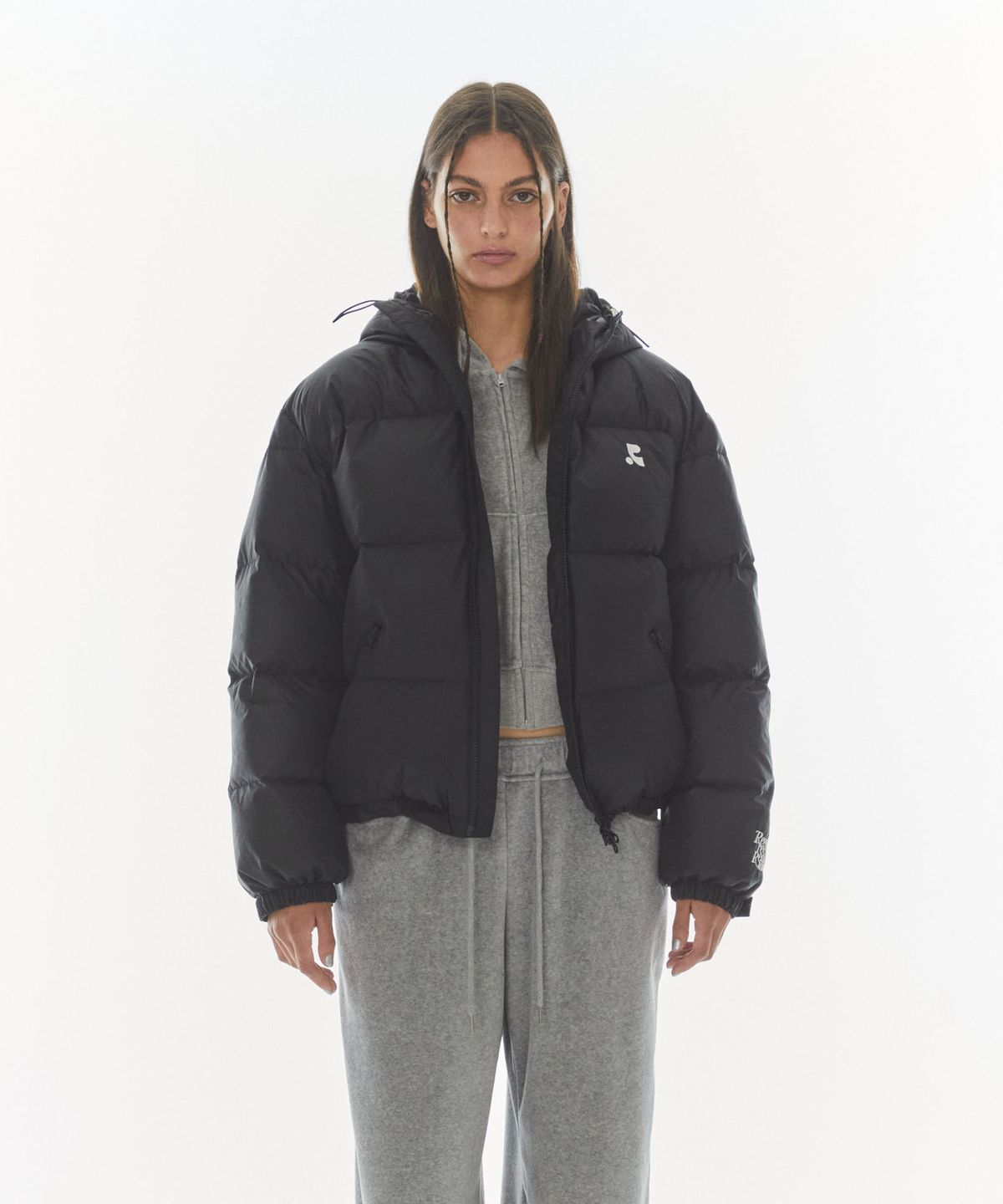 레스트앤레크레이션(REST&RECREATION) 2WAY HOOD DOWN JACKET - BLACK
