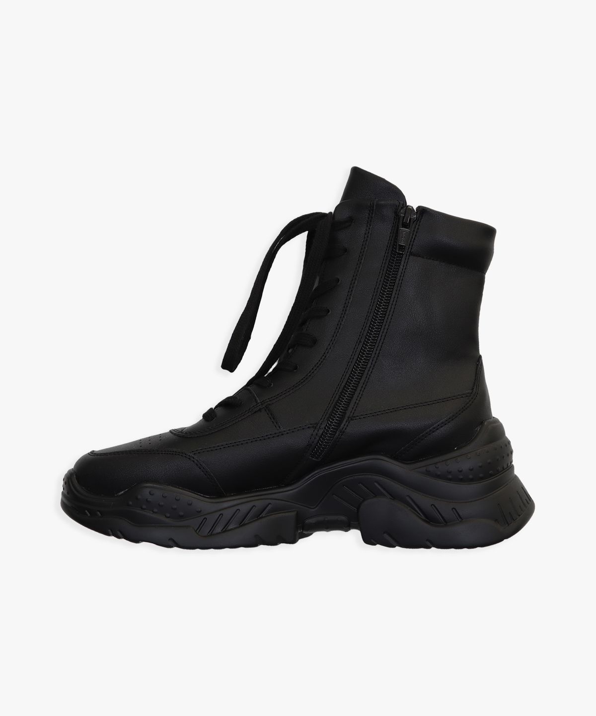 핑크파인애플(PINK PINEAPPLE) LACE UP HIGH TOP SNEAKERS_BLACK